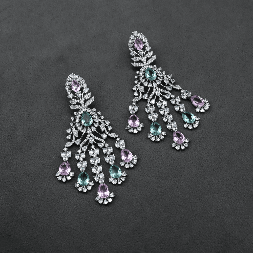 CZ Chandbali Earrings