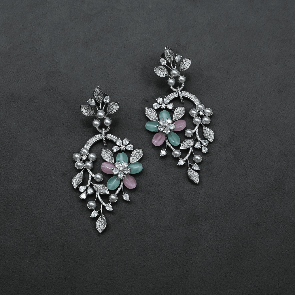 CZ Chandbali Earrings