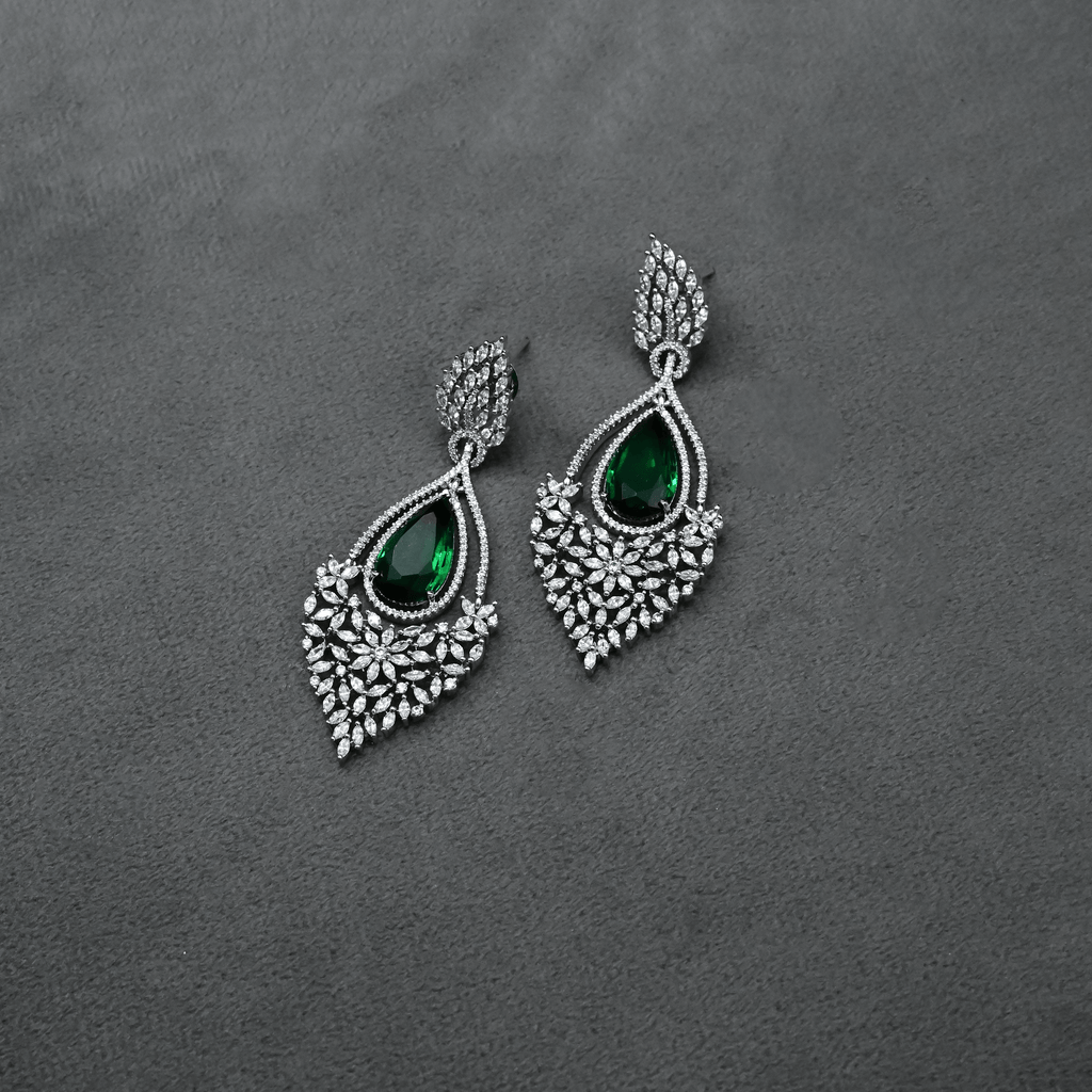 CZ Chandbali Earrings