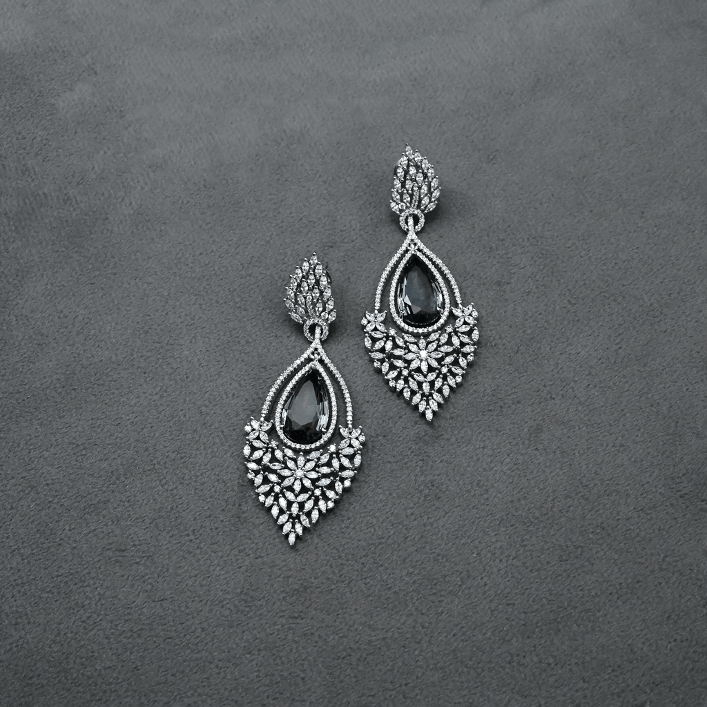 CZ Chandbali Earrings