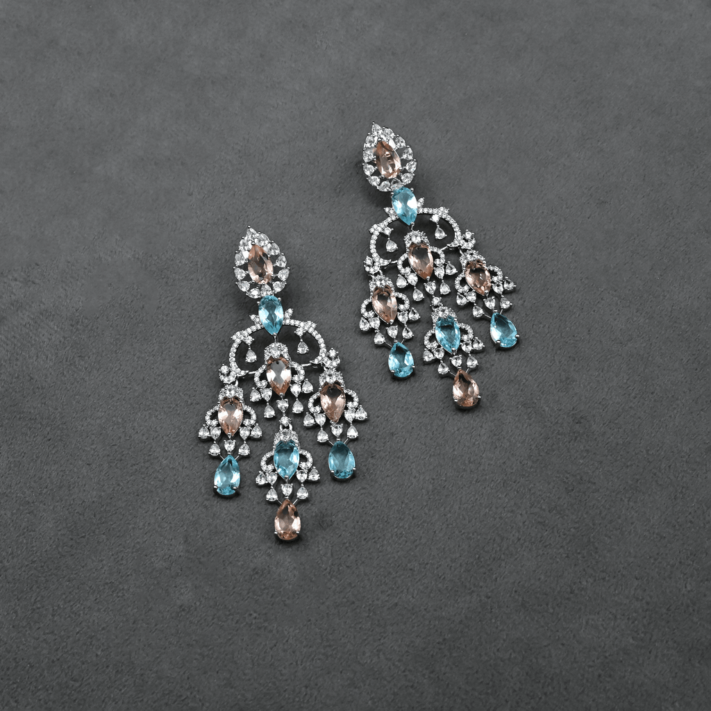 CZ Chandbali Earrings