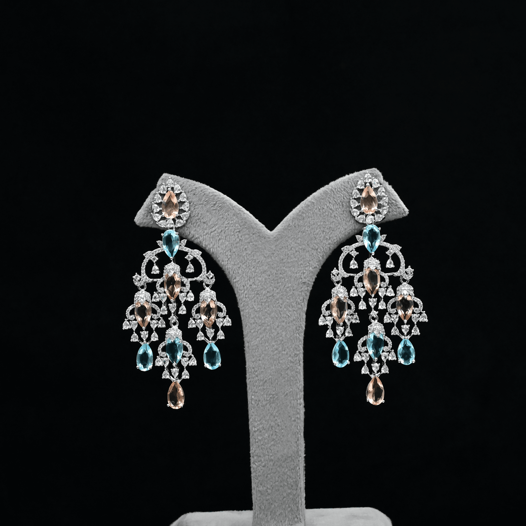 CZ Chandbali Earrings