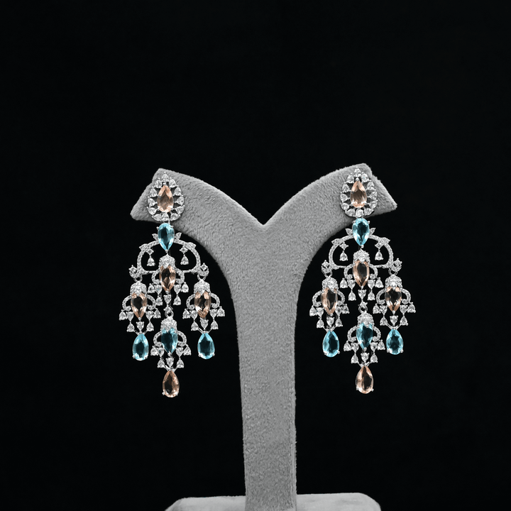 CZ Chandbali Earrings