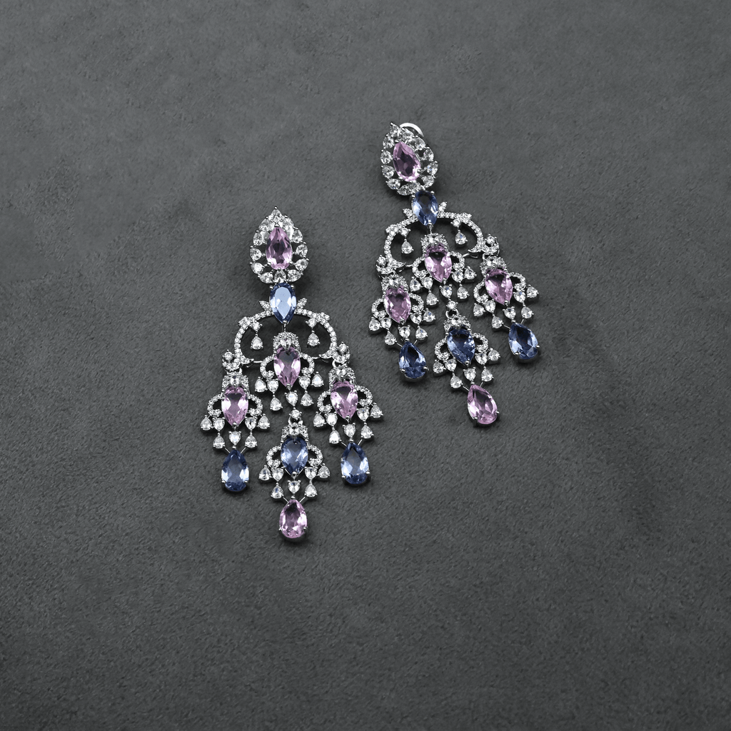 CZ Chandbali Earrings