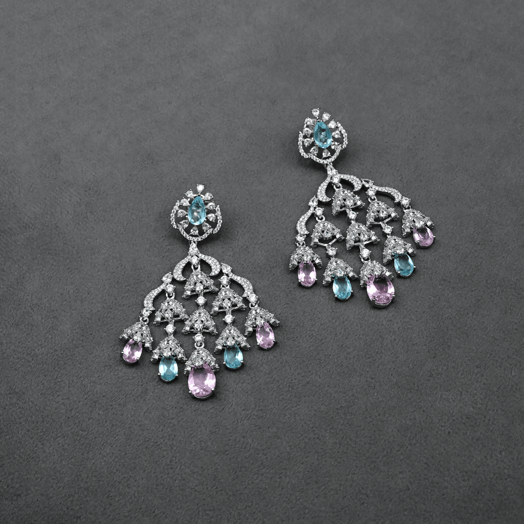 CZ Chandbali Earrings