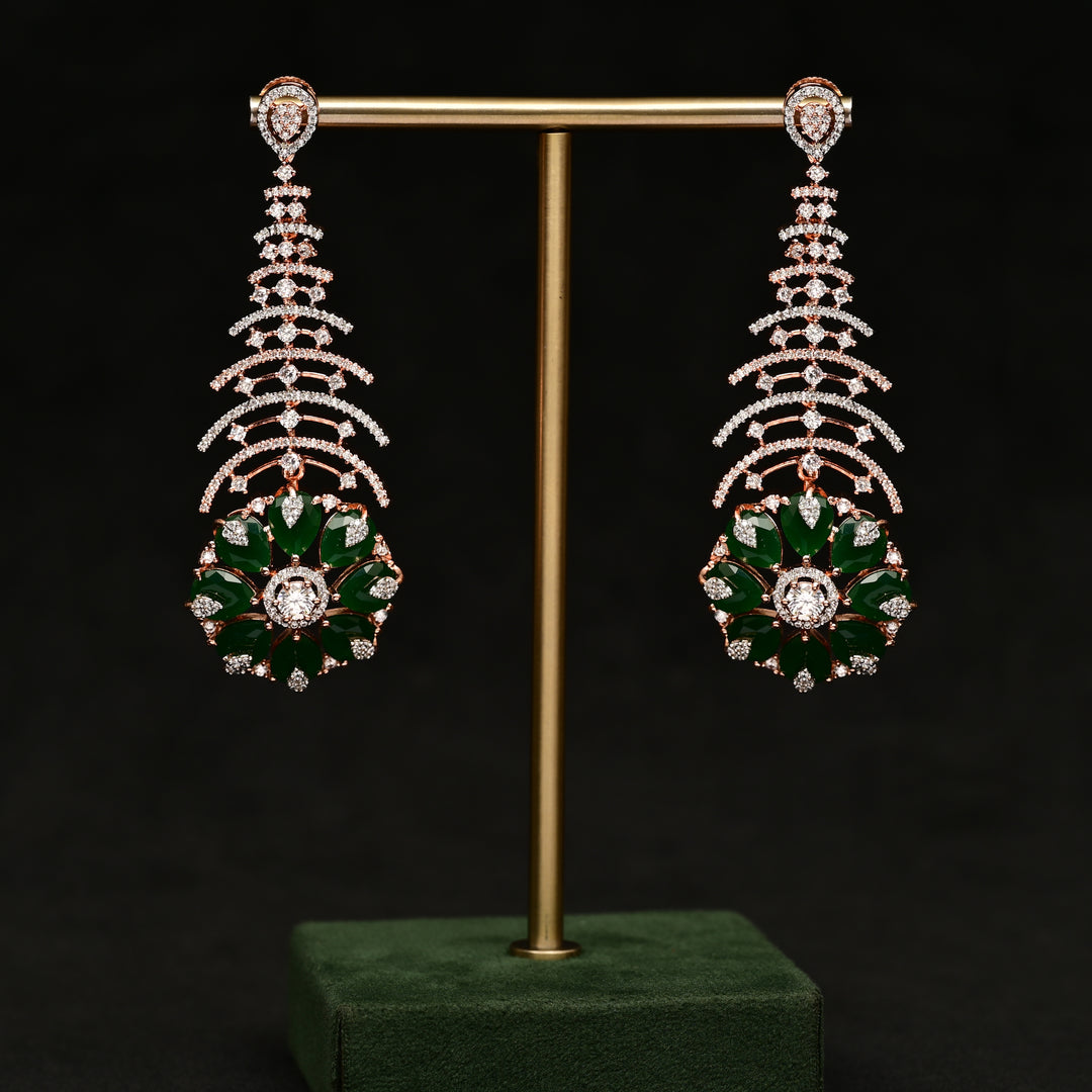 CZ Emerald Earrings