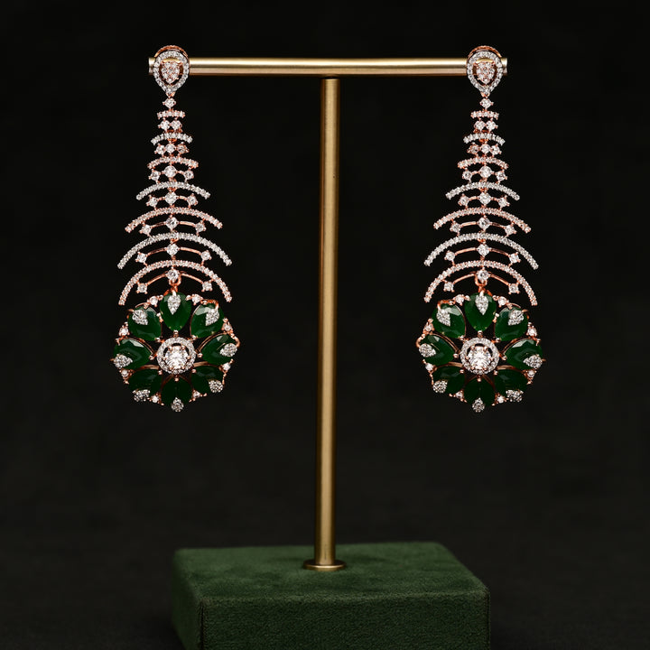 CZ Emerald Earrings