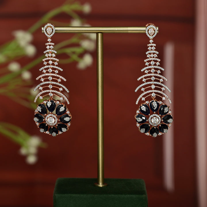 CZ Rose Gold Earrings