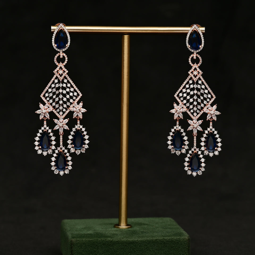 CZ Rose Gold Earrings