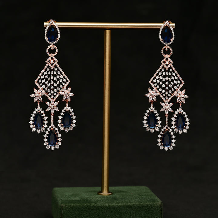 CZ Rose Gold Earrings