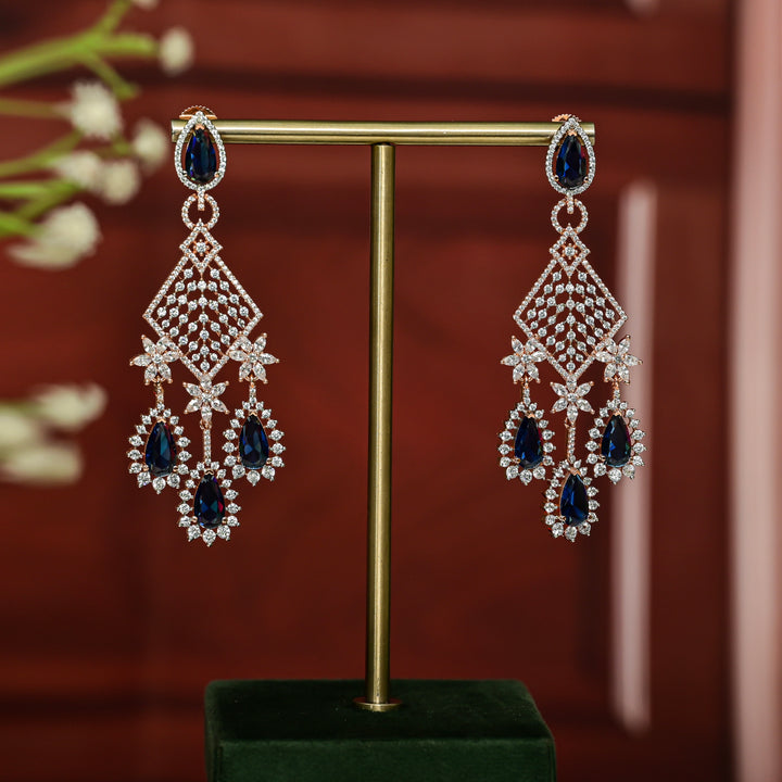 CZ Rose Gold Earrings