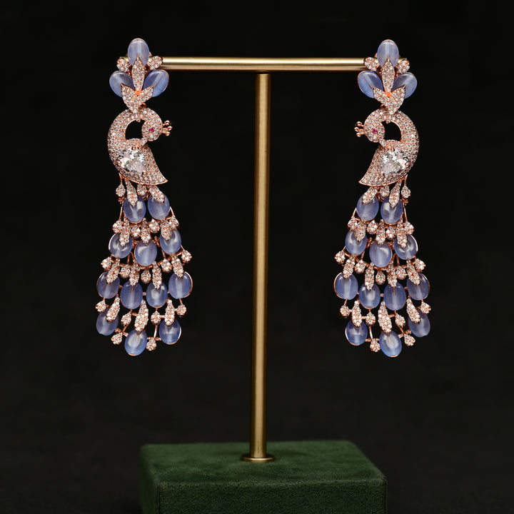 CZ Rose Gold Earrings