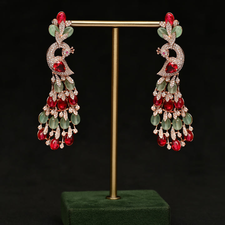 CZ Rose Gold Earrings