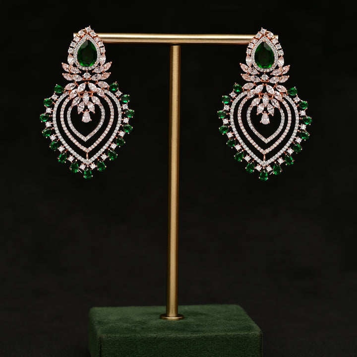 CZ Emerald Earrings