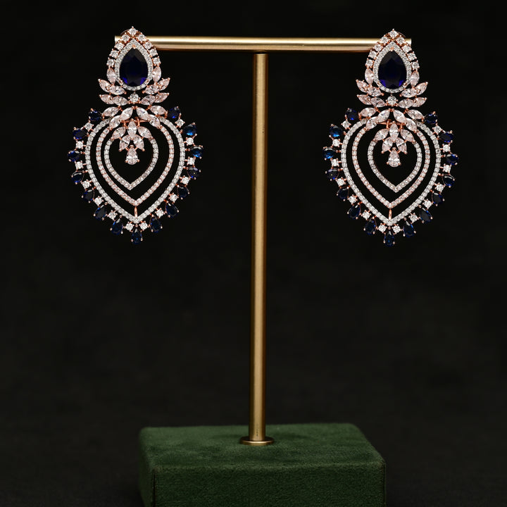 CZ Rose Gold Earrings