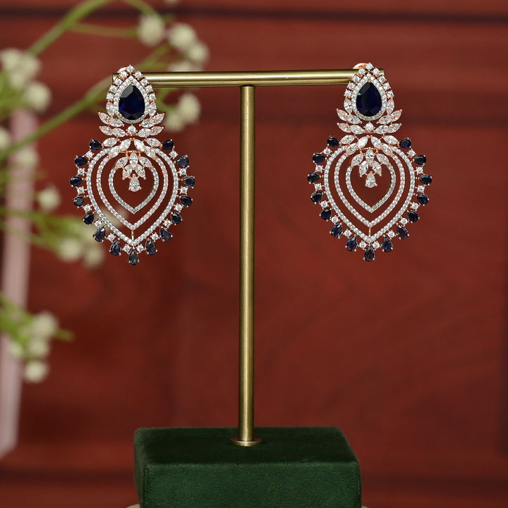 CZ Rose Gold Earrings