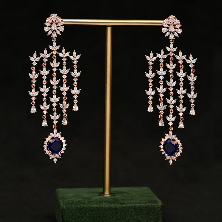 CZ Rose Gold Earrings