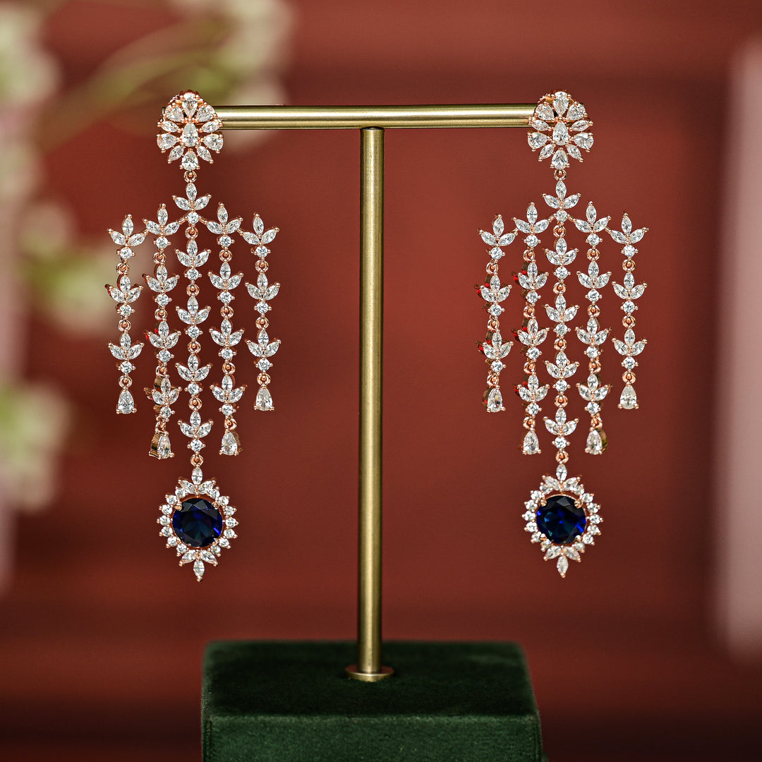 CZ Rose Gold Earrings