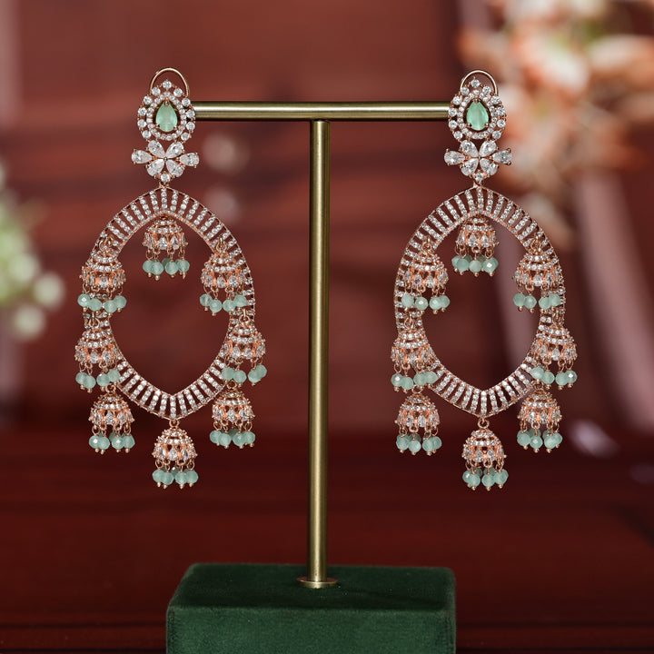 CZ Rose Gold Earrings