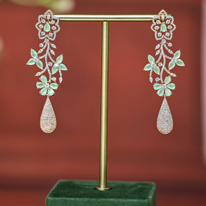 CZ Rose Gold Earrings