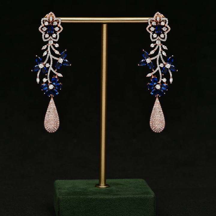 CZ Rose Gold Earrings