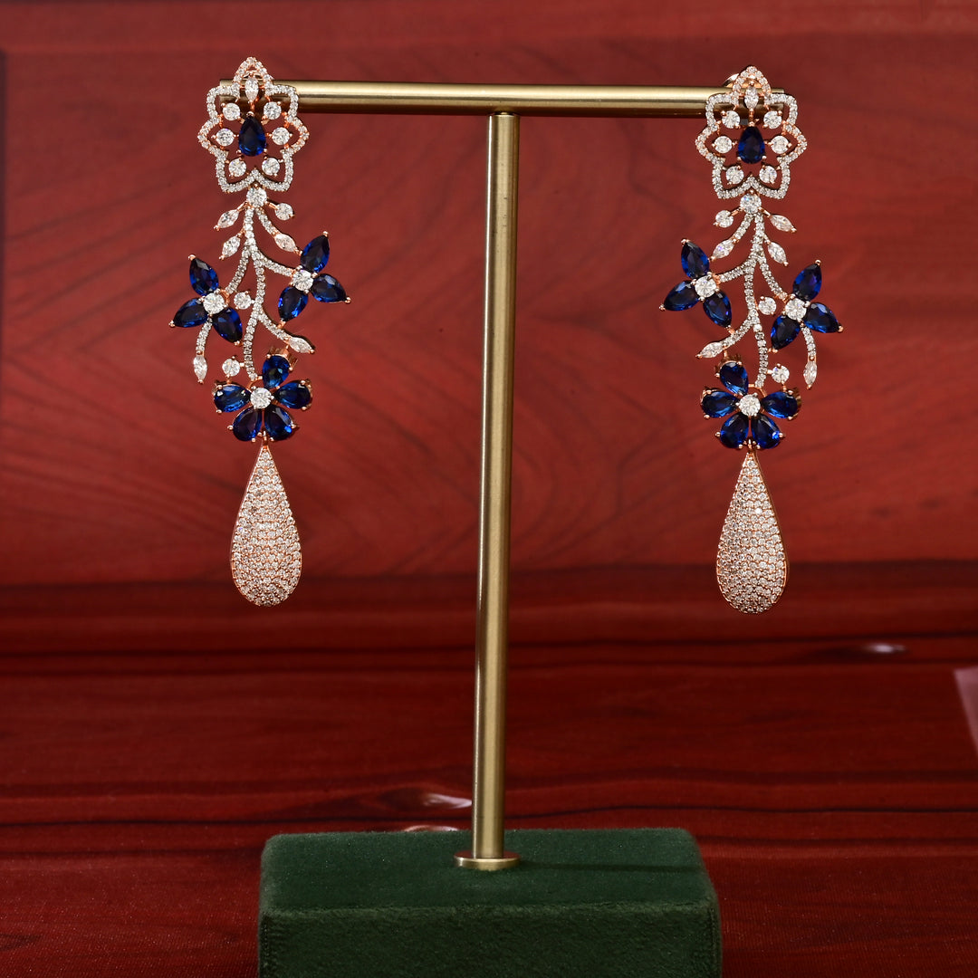 CZ Rose Gold Earrings