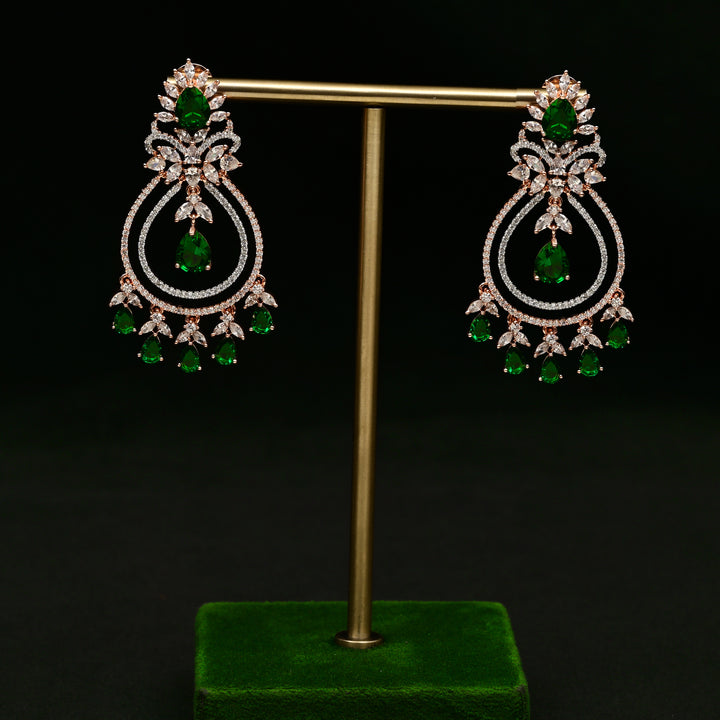 CZ Rose Gold Earrings