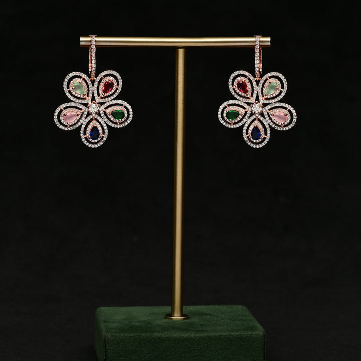 CZ Rose Gold Earrings