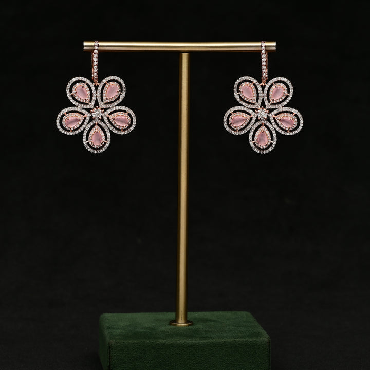 CZ Rose Gold Earrings