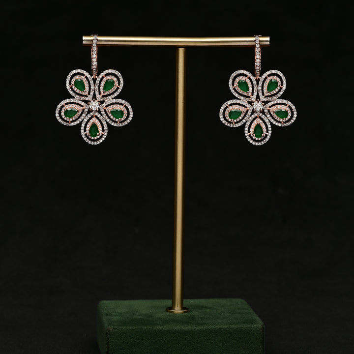 CZ Rose Gold Earrings