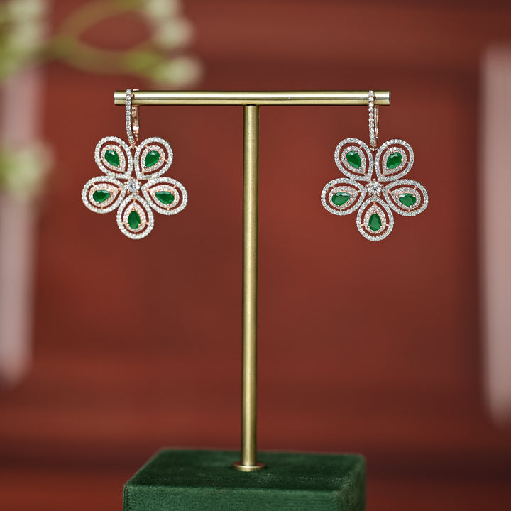 CZ Rose Gold Earrings