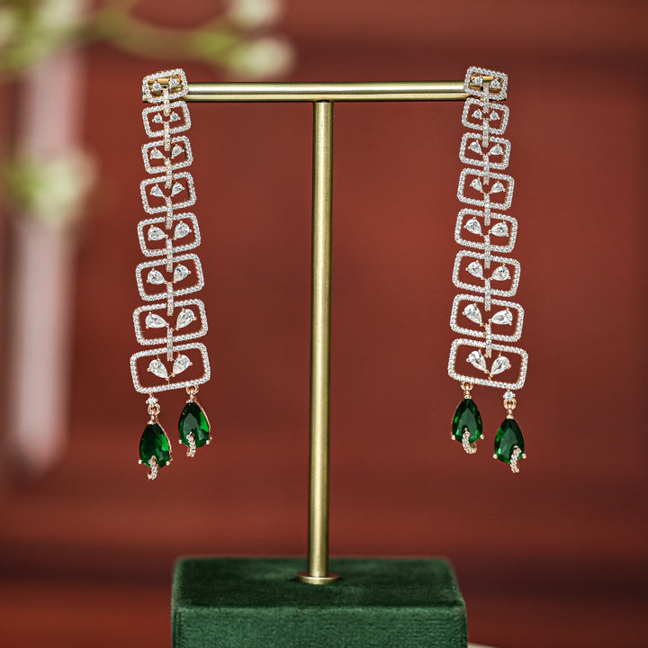 CZ Rose Gold Earrings