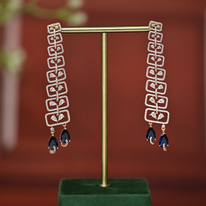 CZ Rose Gold Earrings