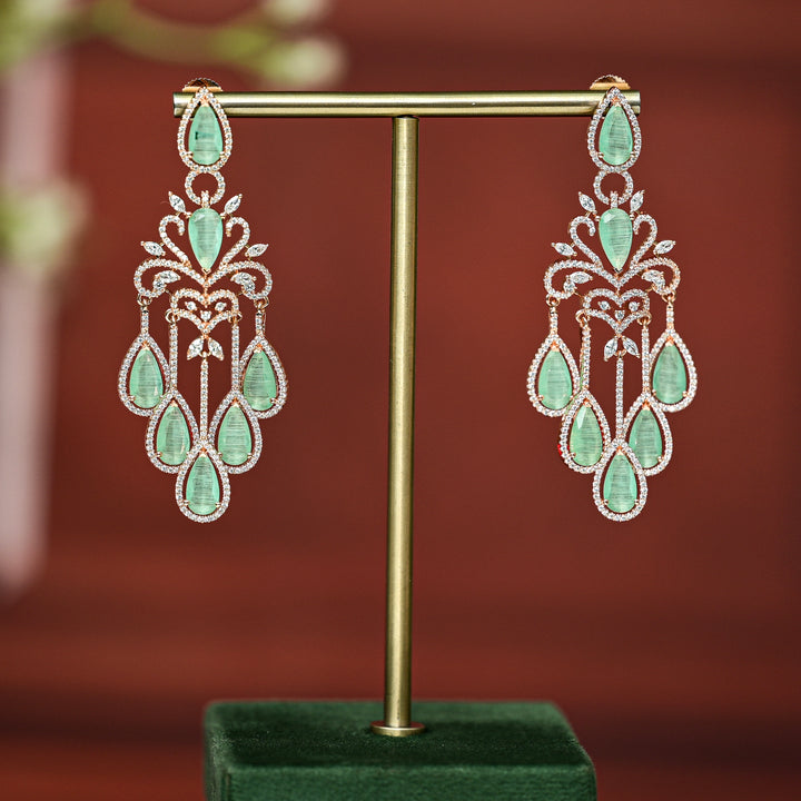 CZ Rose Gold Earrings