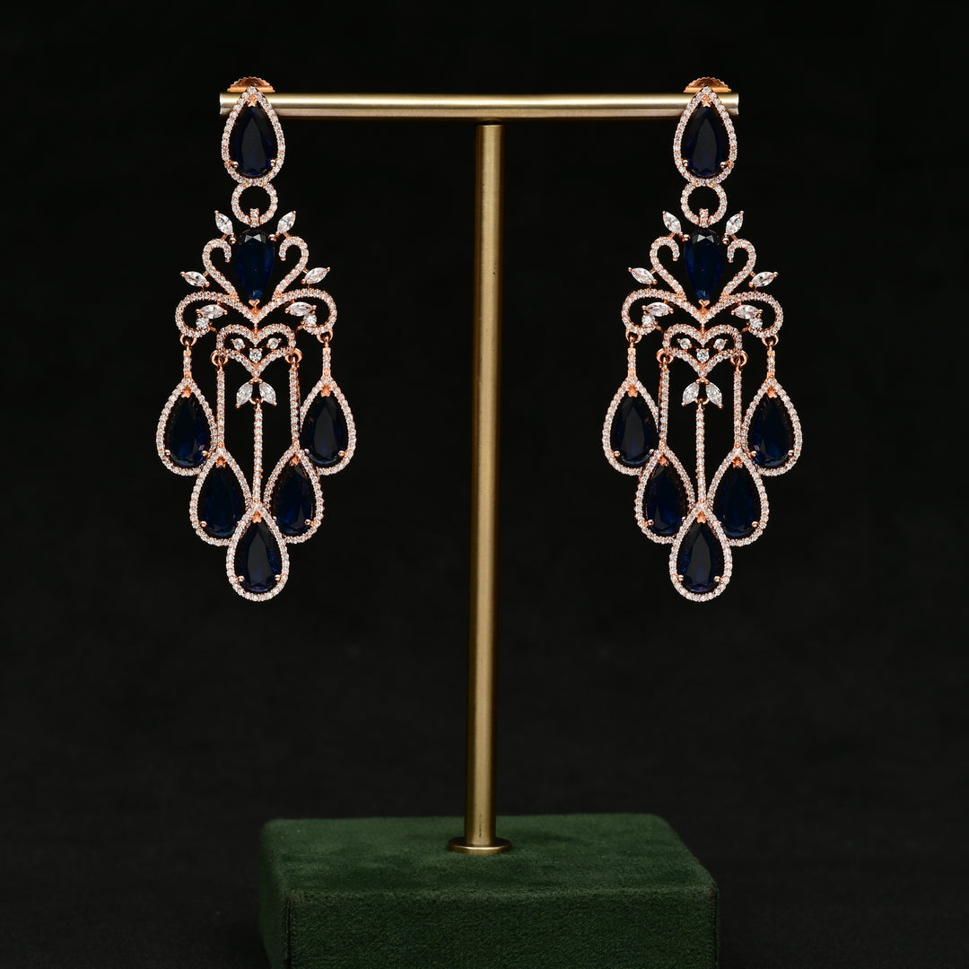 CZ Rose Gold Earrings