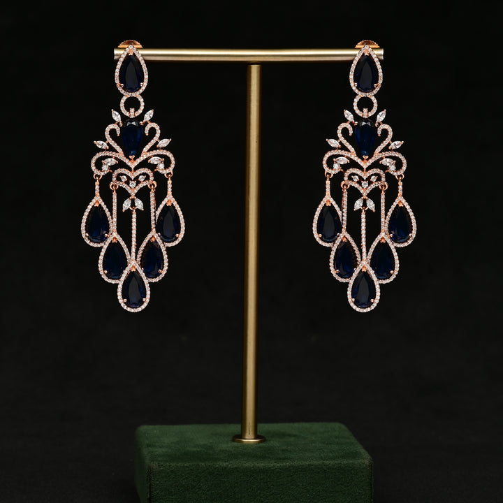 CZ Rose Gold Earrings