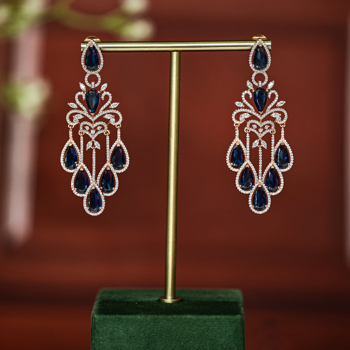 CZ Rose Gold Earrings