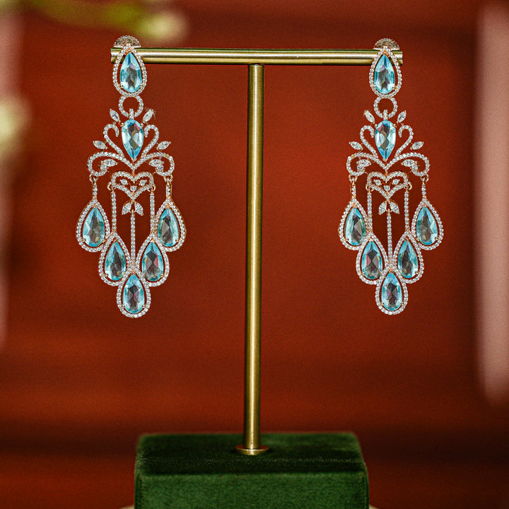 CZ Rose Gold Earrings