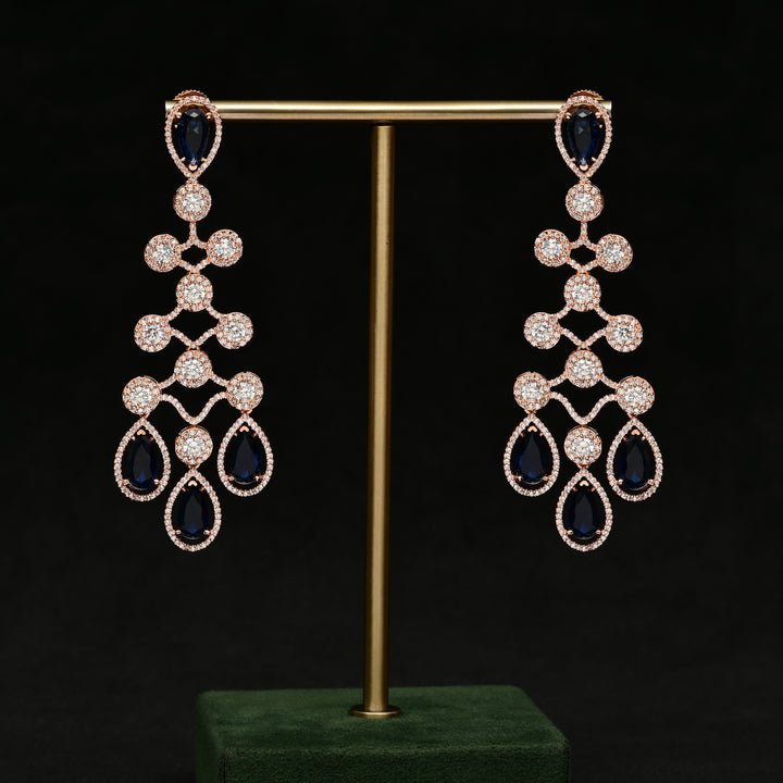 CZ Rose Gold Earrings