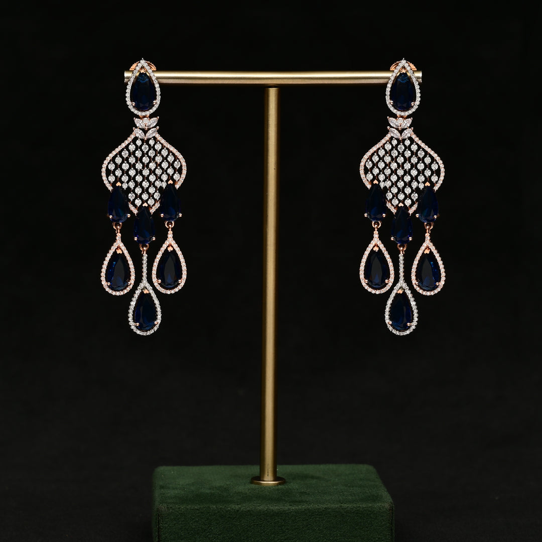 CZ Rose Gold Earrings