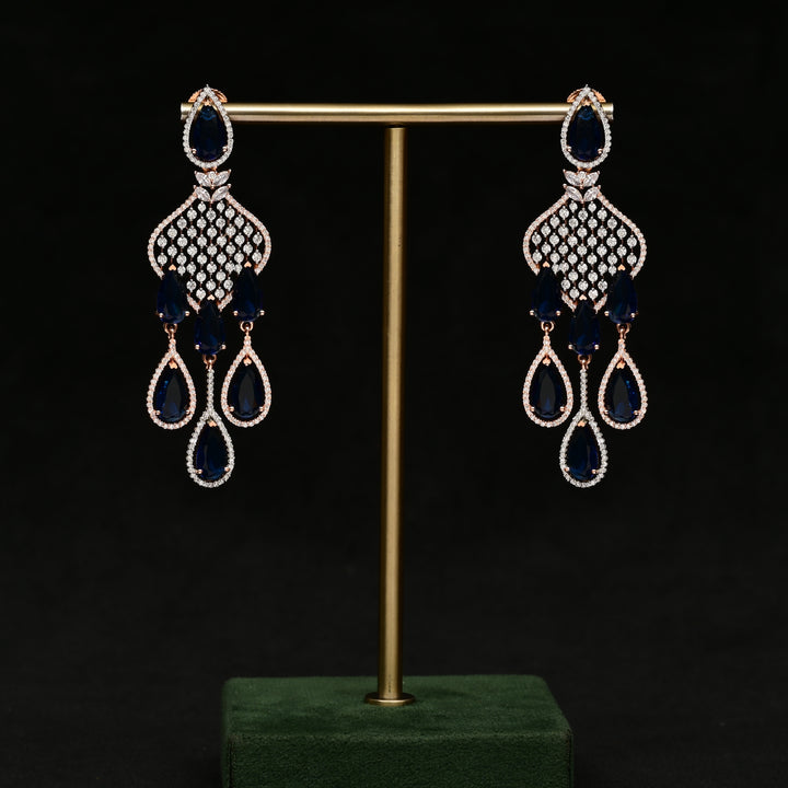 CZ Rose Gold Earrings