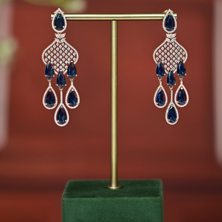 CZ Rose Gold Earrings