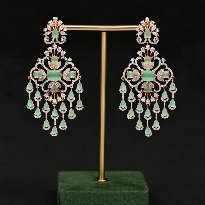 CZ Rose Gold Earrings