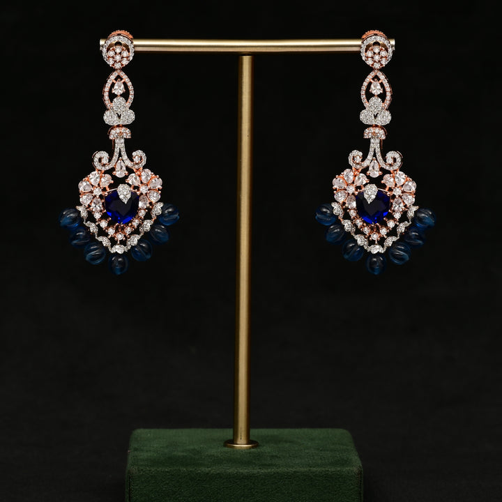 CZ Rose Gold Earrings