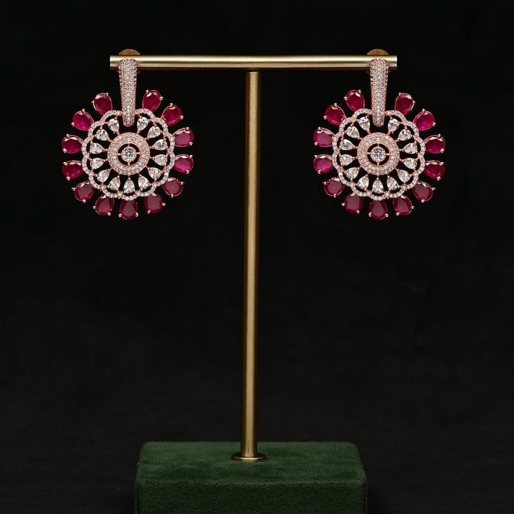 CZ Rose Gold Earrings