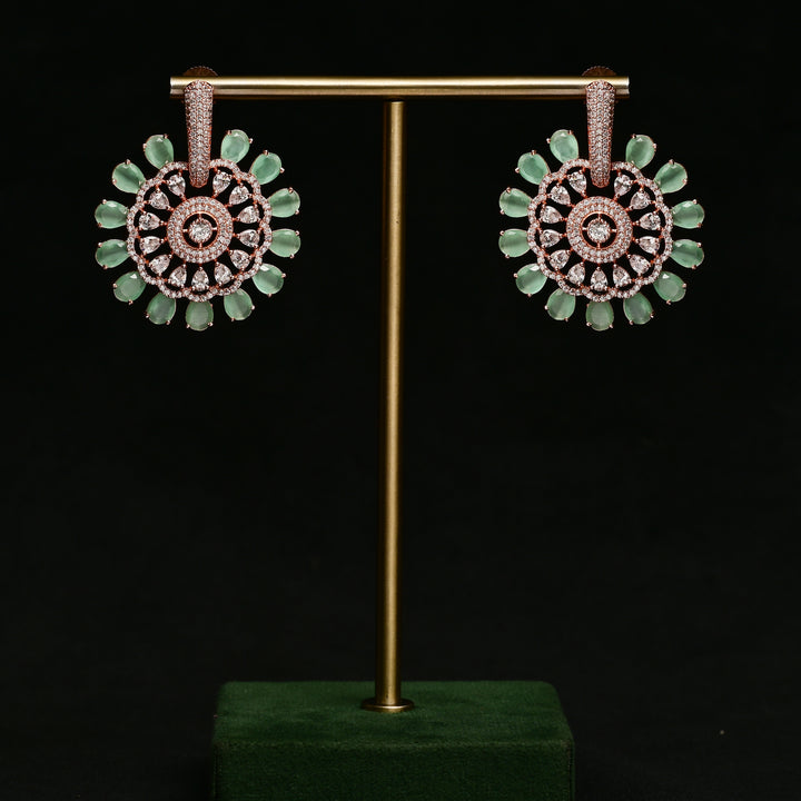 CZ Rose Gold Earrings