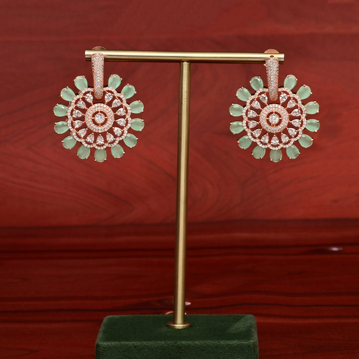 CZ Rose Gold Earrings