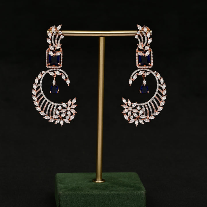 CZ Rose Gold Earrings
