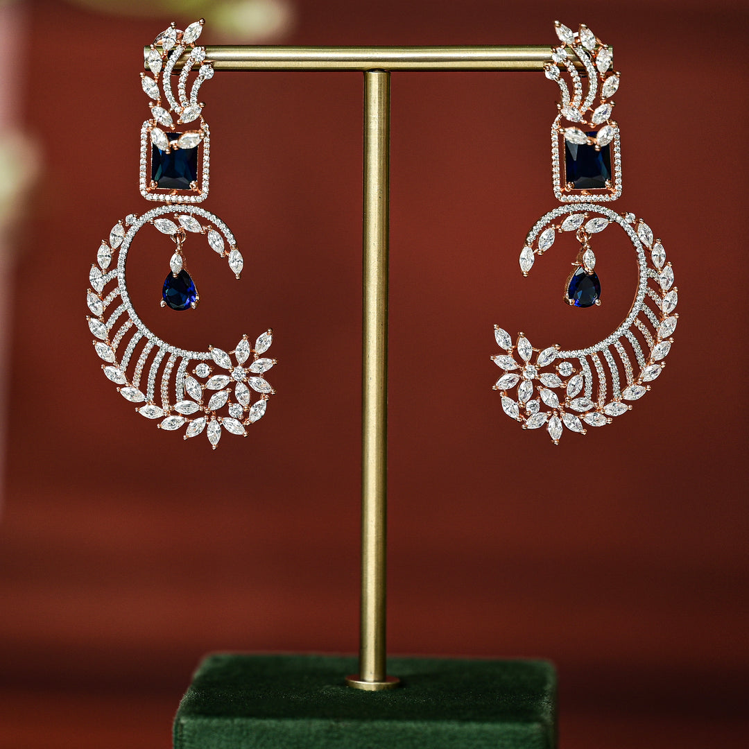 CZ Rose Gold Earrings