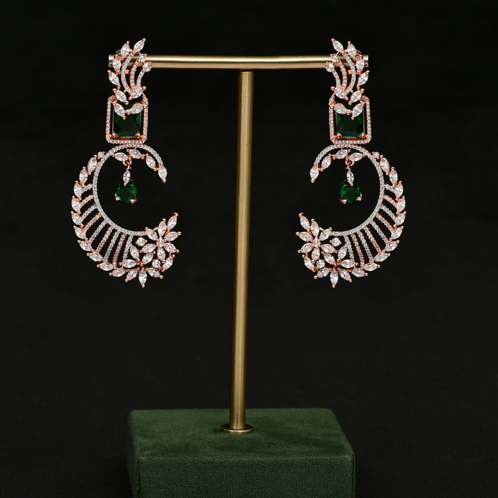 CZ Rose Gold Earrings